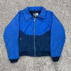 Vintage 80s The North Face Fleece Lined Bomber Jacket Made in USA Mens L Winter
